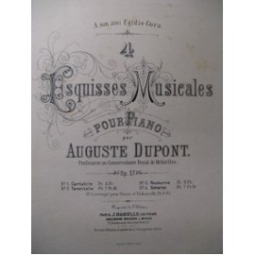 DUPONT Auguste Scherzo de Concert Piano XIXe