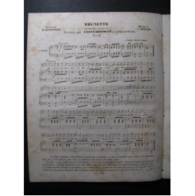 PARIZOT Victor Brunette Chant Piano ca1840