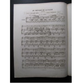 LEDUC Alphonse Le Retour de la Fleur Chant Piano ca1850