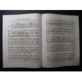LEDUC Alphonse Le Retour de la Fleur Chant Piano ca1850