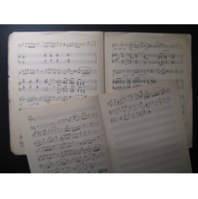 BOUY Jules Elégie Manuscrit Dédicacé Piano Violoncelle 1916