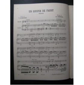 SERVEL Edmond Un Soupir de Faust Chant Piano XIXe