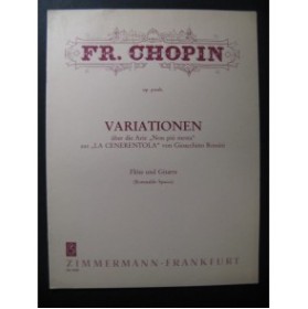 CHOPIN Frédéric Variations Flute Guitare 1988