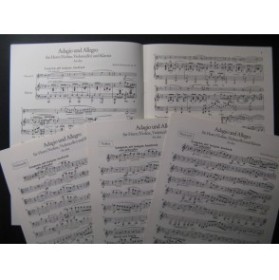 SCHUMANN Robert Adagio und Allegro Piano Cor ou Violon