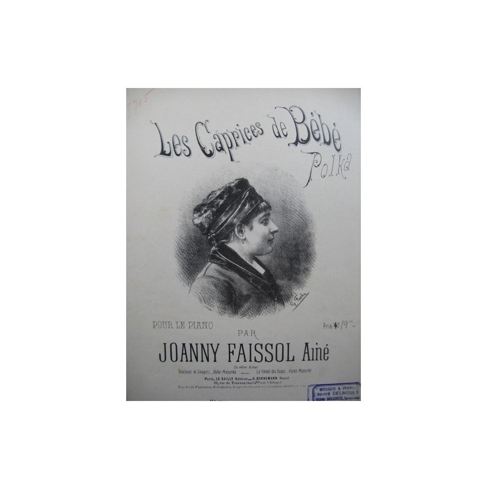 Joanny FAISSOL Ainé Les Caprices de Bébé Piano XIXe
