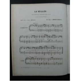 BROULHIET Emile La Veillée Piano