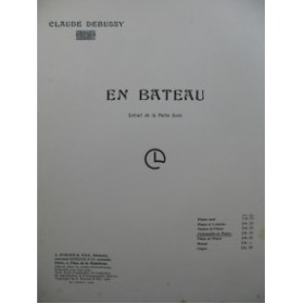 DEBUSSY Claude En Bateau Piano Violoncelle 1906