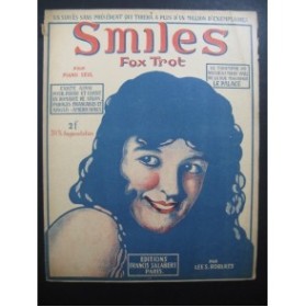 ROBERTS Lee S. Smiles Fox Trot Piano 1919
