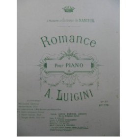 LUIGINI A. Romance Piano