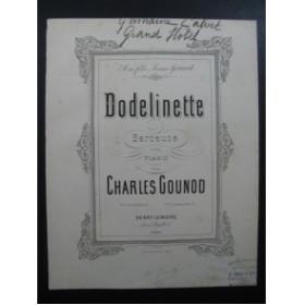 GOUNOD Charles Dodelinette Piano