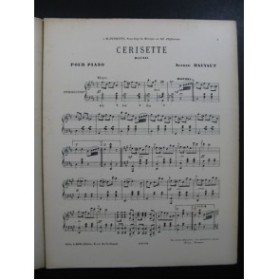 HAINAUT Alfred Cerisette Piano