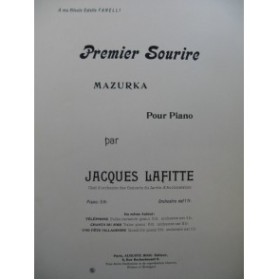 LAFITTE Jacques Premier Sourire Piano