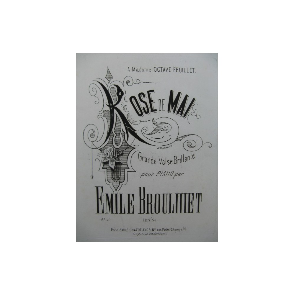 BROULHIET Emile Rose de Mai Piano