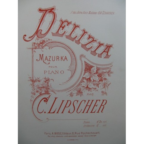 LIPSCHER C. Delizia Piano