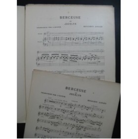 GODARD Benjamin Berceuse de Jocelyn Piano Violon ca1894