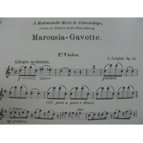 LUIGINI Alexandre Marousia Gavotte Orchestre 1897