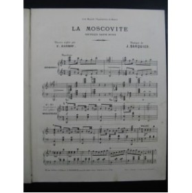 DARQUIER J. La Moscovite Piano Danse XIXe