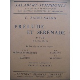 SAINT-SAËNS Camille Suite op 16 Orchestre 1930