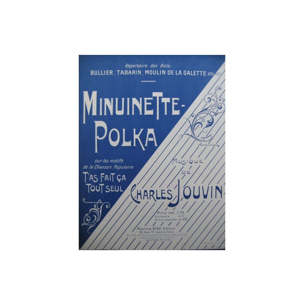 JOUVIN Charles Minuinette-Polka Piano