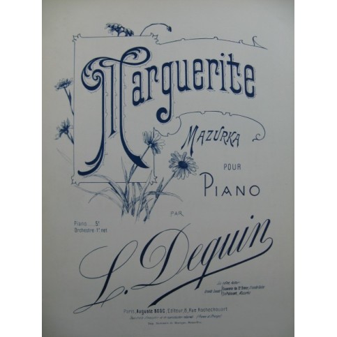 DEQUIN L. Marguerite Piano