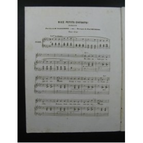 HENRION Paul Riez Petits Enfants Chant Piano ca1850