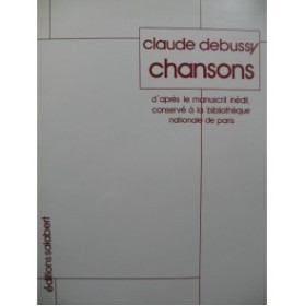 DEBUSSY Claude Chansons Chant Piano 1984