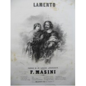 MASINI F. Lamento Chant Piano ca1835