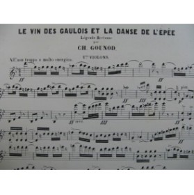 GOUNOD Charles Le Vin des Gaulois Orchestre ca1880