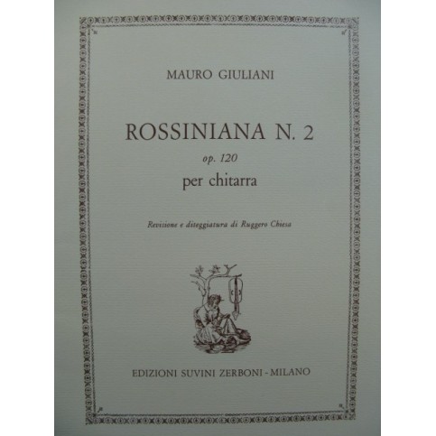 GIULIANI Mauro Rossiniana No 2 op 120 Guitare 1977