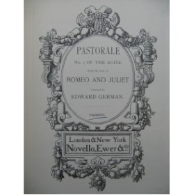 GERMAN Edward Romeo and Juliet Pastorale Orchestre 1896