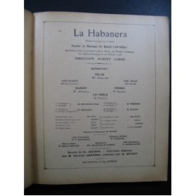 LAPARRA Raoul La Habanera Chant Piano 1908