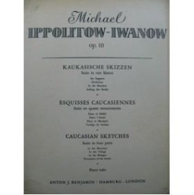 IPPOLITOW-IWANOW Michael Esquisses Caucasiennes Piano
