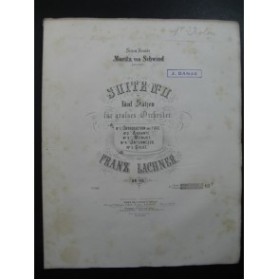 LACHNER Franz Suite No 2 Orchestre 1864