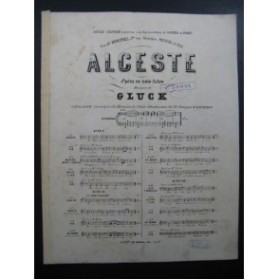 GLUCK C. W. Alceste Air Orchestre XIXe