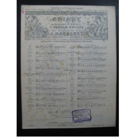 MASSENET Jules Ariane Scène et Air Chant Piano 1906