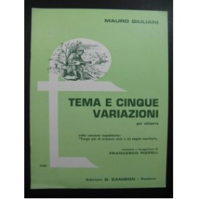GIULIANI Mauro Tema e Cinque Variazioni Guitare 1977