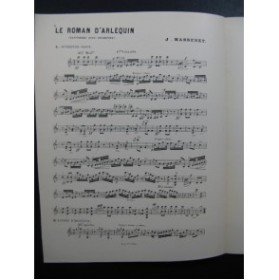 MASSENET Jules Le Roman d'Arlequin Orchestre 1891