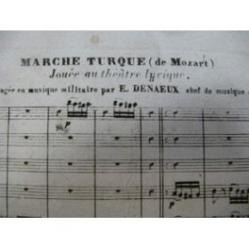 MOZART W. A. Marche Turque Orchestre XIXe