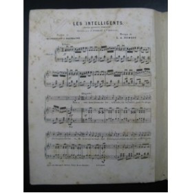 DUBOST L. A. Les Intelligents Chant Piano ca1880
