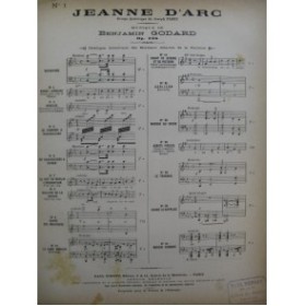 GODARD Benjamin Jeanne d'Arc Ronde Lorraine Chant Piano