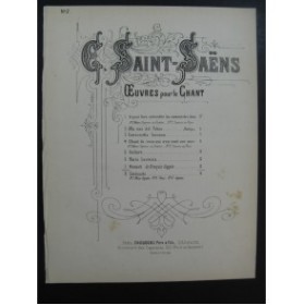 SAINT-SAËNS Camille Menuet Chant Piano ca1875