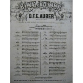AUBER D. F. E. Rêve d'Amour Ouverture Orchestre XIXe