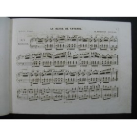 BOHLMAN SAUZEAU Henri La Reine de Navarre Quadrille Piano ca1850