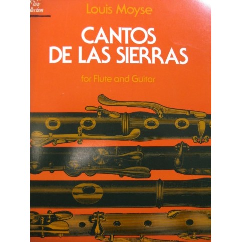 MOYSE Louis Cantos de las Sierras Flute Guitare 1972