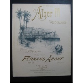ARONE Fernand Alger !!! Piano Chant