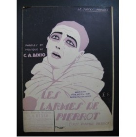 BIXIO C. A. Les Larmes de Pierrot Piano Chant 1923