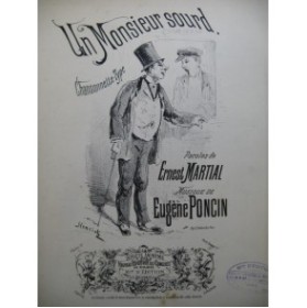PONCIN Eugène Un Monsieur Sourd Piano Chant
