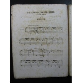 CONCONE Joseph 10 Etudes op 45 Piano 4 mains  1854