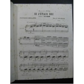 LEYBACH J. Si j'étais Roi Fantaisie brillante Piano ca1874