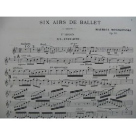 MOSZKOWSKI Maurice Six Airs de Ballet Orchestre 1896